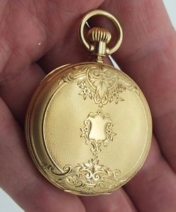 18K Y/GOLD Gail Borden National Watch Co.Elgin KW/KS Pocket Watch