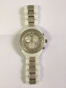 Women's Ceramic And Diamonds Watch