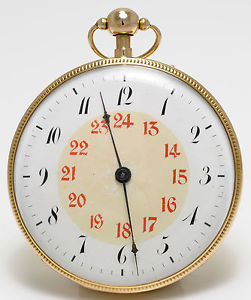 Antique Georgian 18ct QUARTER REPEATER LEPINE RUBY CYLINDER Pocket Watch - c1815