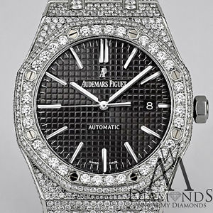 DIAMOND AP Audemars Piguet Royal Oak 41 Stainless Steel 15400ST.OO.1220ST.01 NEW
