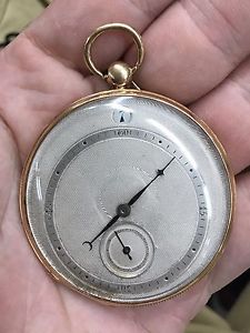 1840's 18k Lepine Jump Hour Single Handed Digital Key Wind Pocket Watch Runs!!