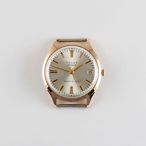 VINTAGE RUSSIAN 14K GOLD AUTOMATIC WRISTWATCH POLJOT NEW OLD STOCK 1975-80