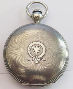 Dennison Howard & Davis Waltham Mod 1857 Silver Hunter Case Pocket Watch # 4673