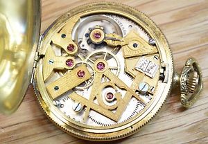 Dudley c.1925 19 Jewel Open Face MASONIC Model 2 Pocket Watch RARE 4335