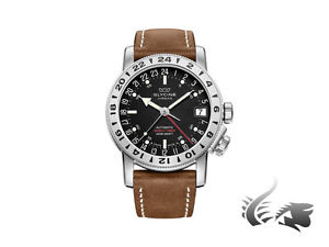 Glycine Airman 17 Automatic Watch, GMT, GL 293, Leather Strap, 3917.19-LB7BH