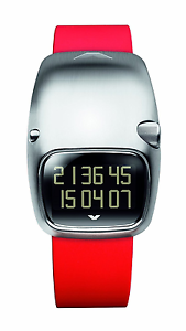 Ventura Men's V-Tech Sigma Durinox Case Watch With Red Caoutchouc Strap W25R3