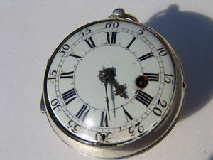 Antique French Silver Oignon Watch circa 1700