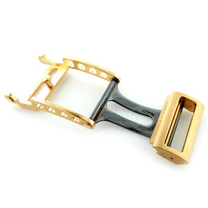 Mens Jorg Hysek 18k Rose Gold & Stainless 20mm Deployment Buckle