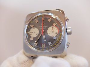 VINTAGE FAVRE LEUBA CHRONOGRAPH DIVER WATCH, OUTSTANDING (WATCH THE VIDEO)