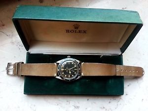 vintage 1953 Rolex 6202 Turn-o-graph, pre submariner. Rare patina! with box