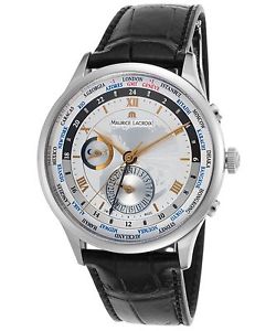 Maurice Lacroix Mp6008-Ss001-110 Men's Masterpiece Automatic Gmt Black Gen Croco