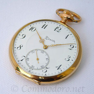 Zenith 18K Gold Pocket Watch - BU80OL/3