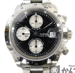 TUDOR Chronotime Tiger Woods Model 79280 Automatic Watch Used Excellent++ Rare