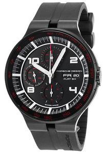 Porsche Flat Six Black Dial Chro