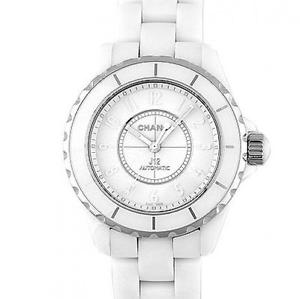 Free Shipping Pre-owned CHANEL J12 38mm White H3443 Ceramic World Limited 2000