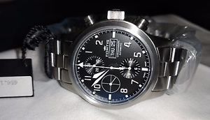 Fortis Aeromaster Chronograph Automatic Mens Flieger Chrono Watch 656.10.10 M