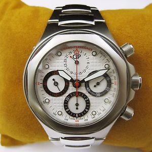 Girard Perragaux Laureato EVO3 Racing Chronograph Watch 80180-1-11-1111 GP GMT