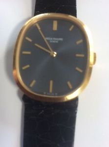 patek phillippe elipse. 18ct  with blue face