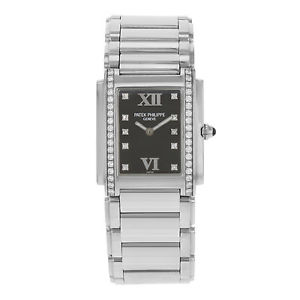Patek Philippe Venti 4 4910/10A-25.4cmEternal Grigio" Quarzo Acciaio
