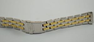 BREITLING PILOTA BRACCIALETTO ACCIAIO/ORO 20MM 301D CHRONOMAT CRONOGRAFO PER UTC