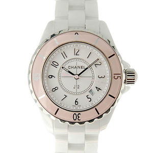 Preowned CHANEL J12 33 Soft Pink