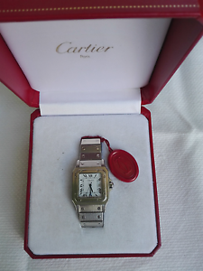 CARTIER  "SANTOS"  -   OROLOGIO  AUTOMATICO  -  UNISEX  -   MISURA  MEDIA  -