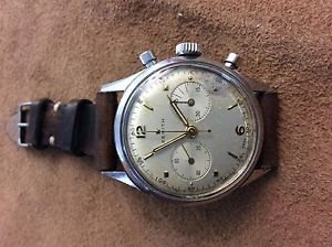 Zenit vintage Chronograph Steel water Resist case 37.5mm