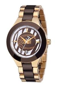 Just Cavalli Women's R7253188845 Ceramic Gold/Black Ceramic Watch