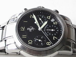 GIRARD-PERREGAUX FERRARI CHRONOGRAPH ST-STEEL AUTOMATIC DATE REF.8020 W/WATCH
