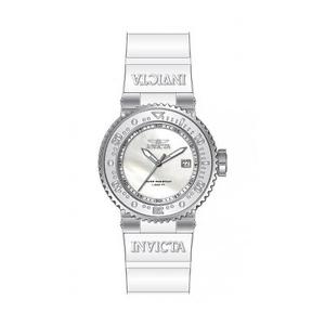 INVICTA PRO DIVER HERREN-ARMBANDUHR 40MM ARMBAND SILIKON WEIß BATTERIE 22666