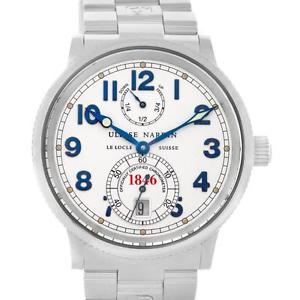 Ulysse Nardin Marine Chronometer 1846 38mm Steel Mens Watch 263-22