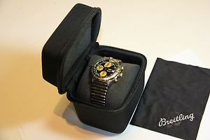 ANT. BRETLING CHRONOMAT CHRONOGRAPH REF:B13352 18K GOLD & ST.STEEL W/ BRACELET
