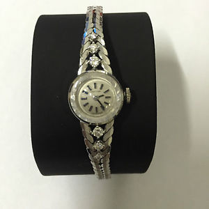 Certina Armbanduhr Damen 750 18K Gold Weißgold mit Brillanten Diamanten wie NEU