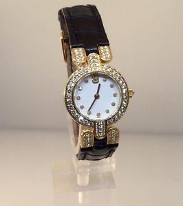 HARRY WINSTON PREMIER 18K GOLD & DIAMOND WATCH GREAT CONDITION WITH ORIGINAL BOX