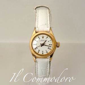 Lady Rolex Solid 18k Yellow Gold Oyster Perpetual No-date