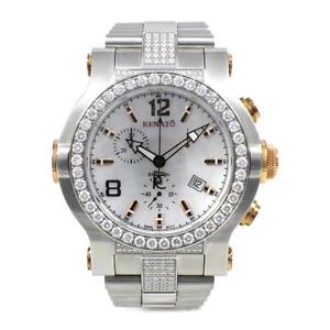 Limited Edition Steel & Diamond Renato Calleziani Chronograph Watch