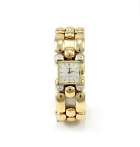 Vintage Ladies 14k Yellow Gold and Diamond Bucherer Watch 58.46 Grams