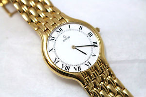 Concord 18k Yellow Gold Roman Numerals Unisex Watch w/ Jewelry Clasp