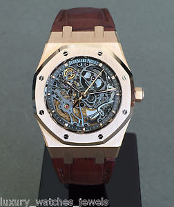 AUDEMARS PIGUET ROYAL OAK SKELETON 39MM 18K ROSE GOLD REF 15305OR.OO.D088CR.01