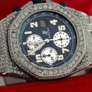 Audemars Piguet Royal Oak Offshore 30.00 ct ROUND excellent Cut Diamonds