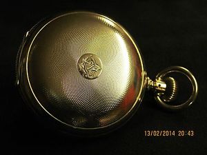 AMR. Waltham Watch Co. Excellent HC. 14.kt Gold  180gr / 6,50 ounce.yeard 1902