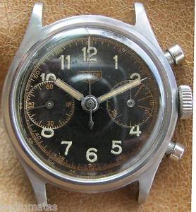 VERY RARE 1940´S HEUER CHRONOGRAPH.VALJOUX 23.STEEL CASE.REF. 5408 NTR?