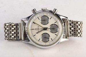 Vintage Solvil Titus Chronograph Valjoux Movement With Silver 925 Band Watch