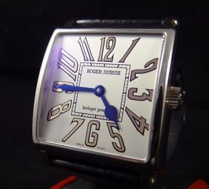 Roger Dubuis Men's G43 57 0 3.62 18k White Gold Square Watch 43mm Horloger