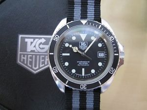 VINTAGE TAG HEUER 844/3 AUTOMATIC - DIVER 200 METERS - POST MONNIN - BOXED