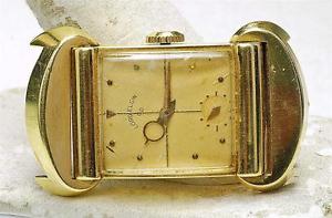 EXTREMELY RARE 1951 18k Yellow Gold Elgin 50 Million Wristwatch 21j original
