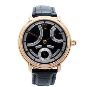 MAURICE LACROIX Masterpiece 18k Rose Gold Calendrier Rtrograde Ref. MP6368