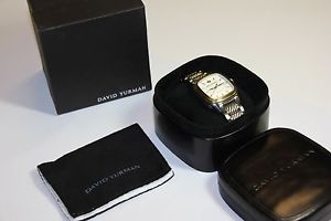 DAVID YURMAN THOROUGHBRED 18K GOLD & STERLING SILVER S.STEEL AUTOMATIC WATCH