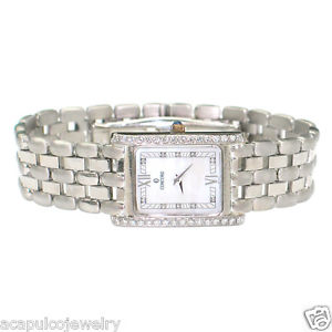 CONCORD 18K White Gold w/ Diamonds Ladies Mother of Pearl Dial Watch Pre-Owned