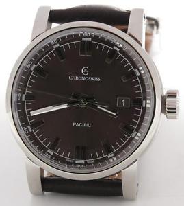 Chronoswiss Pacific Brown Automatic Steel Mens 40mm New w/ Box & Papers CH2883